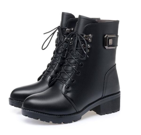 winter boots women genuine leather new wool warm non-slip ladies ankle boots plus size 41 da64, Black
winter boots women genuine leather new wool warm non-slip ladies ankle boots plus size 41 da64, Black