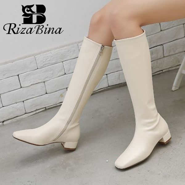 rizabina 2021 new fashion knee high boots square toe low heel zipper shoes party solid color simple ladies footwear size 34-39, Black
rizabina 2021 new fashion knee high boots square toe low heel zipper shoes party solid color simple ladies footwear size 34-39, Black