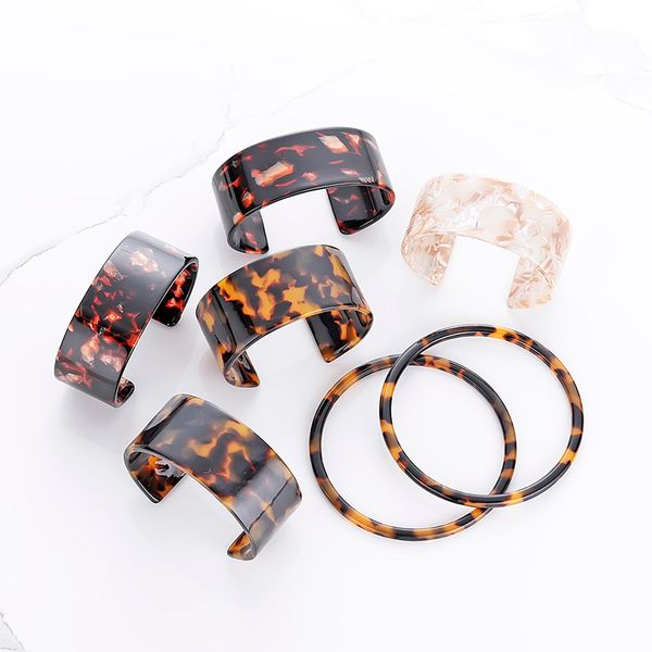 fashion tortoiseshell cuff acrylic wide bangles bracelet for women vintage resin leopard round trendy wedding jewelry one piece, Black
fashion tortoiseshell cuff acrylic wide bangles bracelet for women vintage resin leopard round trendy wedding jewelry one piece, Black