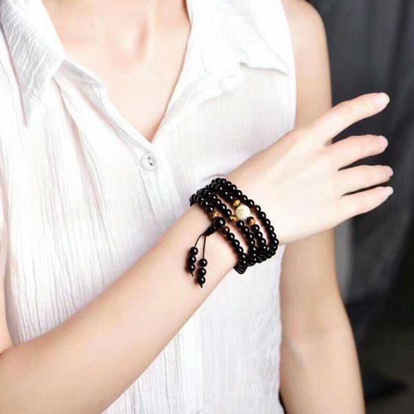 beaded, strands couple bracelet charm natural obsidian zodiac beads eye luminous 108 tiger q7g3, Black
beaded, strands couple bracelet charm natural obsidian zodiac beads eye luminous 108 tiger q7g3, Black