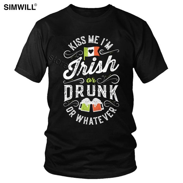 brand kiss me i'm drunk or irish or whatever tee men breathable cotton t shirt o-neck short sleeve funny beer quote t-shirts
brand kiss me i'm drunk or irish or whatever tee men breathable cotton t shirt o-neck short sleeve funny beer quote t-shirts