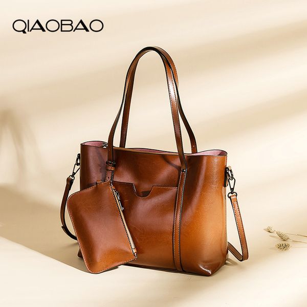 qiaobao new messenger crossbody shoulder bag genuine leather handbag lady cowhide tote bag fashio retro shopping bags
qiaobao new messenger crossbody shoulder bag genuine leather handbag lady cowhide tote bag fashio retro shopping bags