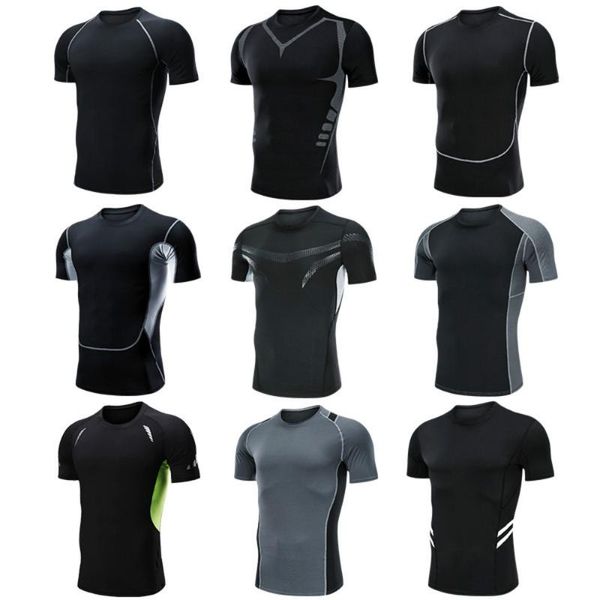 running jerseys compression quick dry t-shirt men sport skinny tee shirt male gym fitness bodybuilding workout tracksuit clothes, Black;blue
running jerseys compression quick dry t-shirt men sport skinny tee shirt male gym fitness bodybuilding workout tracksuit clothes, Black;blue