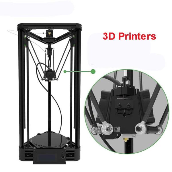 

printers 100-240v 3d printer diy injection version of delta parallel pulley with warm bed and big power 360w 20-100mm/s