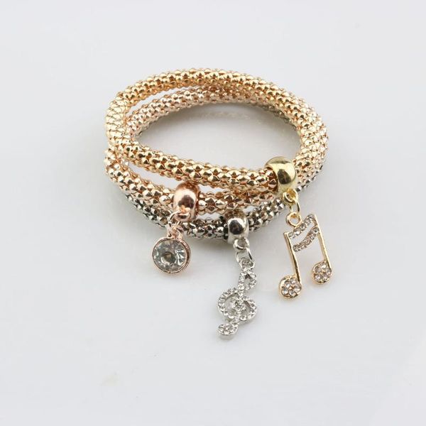 fashion creative music note rhinestone bracelet corn chain color matching three-layer girl thick chain bracelet jewelry gift, Golden;silver
fashion creative music note rhinestone bracelet corn chain color matching three-layer girl thick chain bracelet jewelry gift, Golden;silver