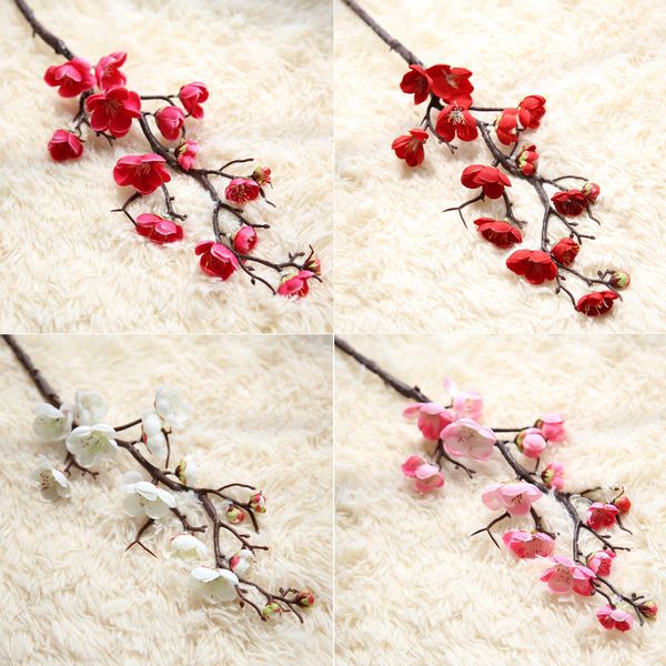 Artificial Silk Flowers Plum Cherry Blossoms Fake Flowers flores Sakura Tree Branches Wedding Home Room Decorations
Artificial Silk Flowers Plum Cherry Blossoms Fake Flowers flores Sakura Tree Branches Wedding Home Room Decorations