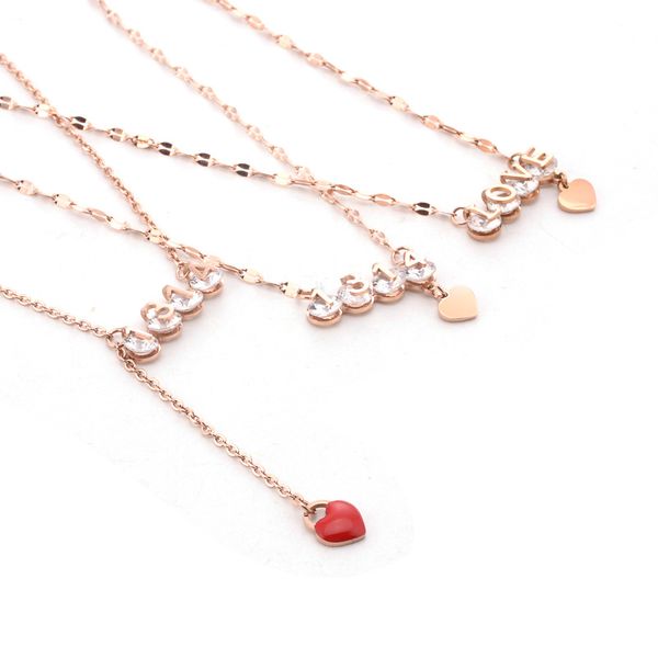 red heart ncaklace womens rose gold couple necklaces 1314 love pendant stainless steel fashion simple necklace jewelry wholesale, Silver
red heart ncaklace womens rose gold couple necklaces 1314 love pendant stainless steel fashion simple necklace jewelry wholesale, Silver