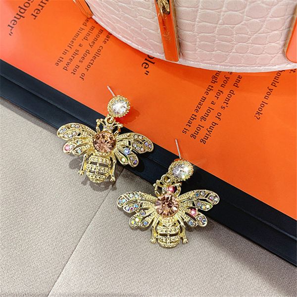 fyuan cute bee crystal drop earrings for women fashion dangle earrings party jewelry friendship gifts, Silver
fyuan cute bee crystal drop earrings for women fashion dangle earrings party jewelry friendship gifts, Silver