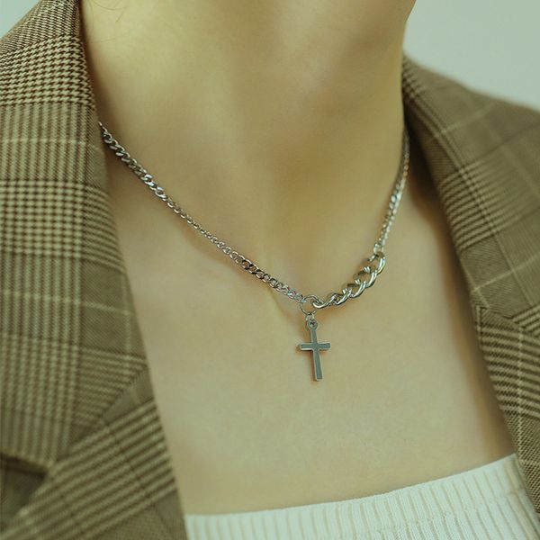 stainless steel chain necklace cross pendant necklace women girl silver color fashion minimalist jewelry personality ladies gift
stainless steel chain necklace cross pendant necklace women girl silver color fashion minimalist jewelry personality ladies gift