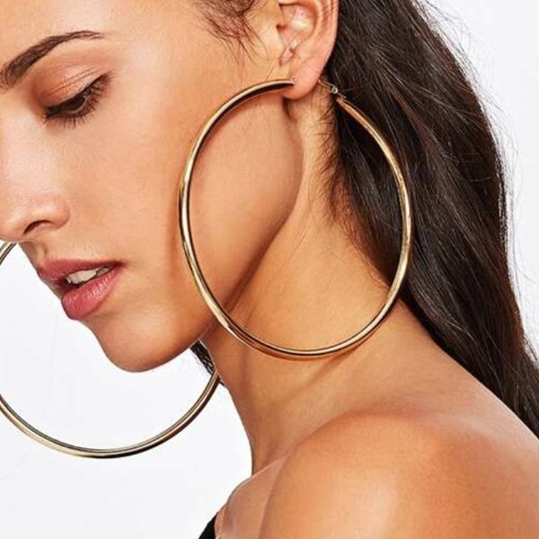 hoop & huggie 100mm diameter big earrings for women large metal statement party jewelry accessories 2021 ukmoc, Golden;silver
hoop & huggie 100mm diameter big earrings for women large metal statement party jewelry accessories 2021 ukmoc, Golden;silver