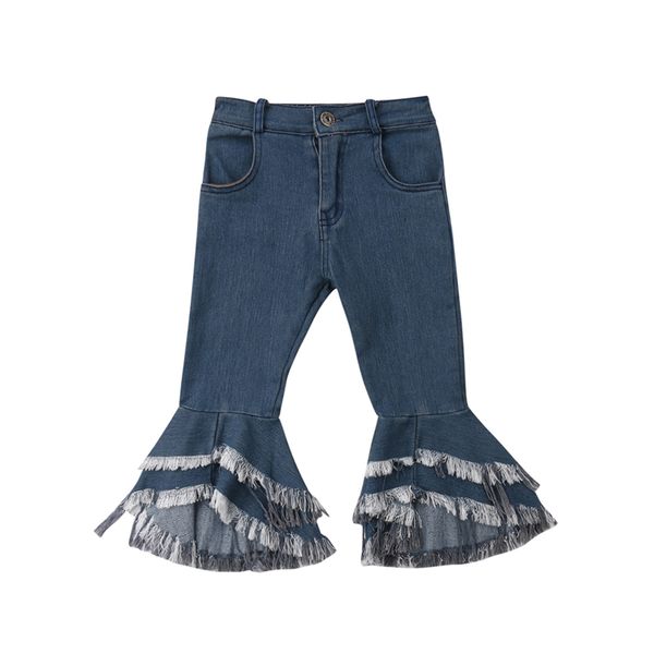 jeans kid girl summer casual flared tassels denim pants elastic trousers baby jean infant clothing, Blue
jeans kid girl summer casual flared tassels denim pants elastic trousers baby jean infant clothing, Blue