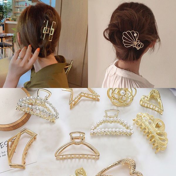 fashion metal women girls geometric hair claw clamps cute hair crab moon shape clip solid color accessories hairpin, Golden;silver
fashion metal women girls geometric hair claw clamps cute hair crab moon shape clip solid color accessories hairpin, Golden;silver