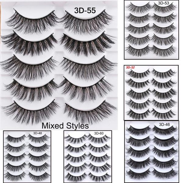 false eyelashes 5 pairs fake handmade soft 3d mink hair lashes natural long thick wispy makeup extension tools wimpers
false eyelashes 5 pairs fake handmade soft 3d mink hair lashes natural long thick wispy makeup extension tools wimpers
