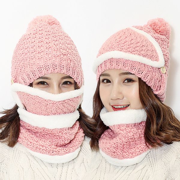 hat female riding in winter with furry and thickened mask hats neck ring warm knitted wool hats and ear protector, Blue;gray
hat female riding in winter with furry and thickened mask hats neck ring warm knitted wool hats and ear protector, Blue;gray