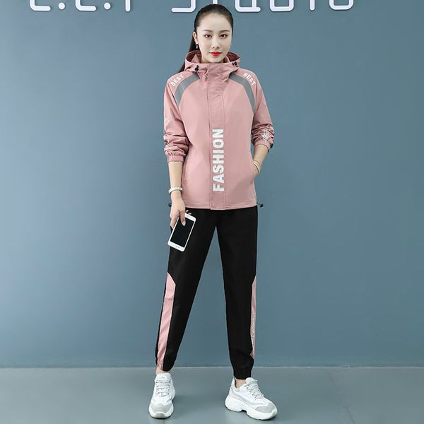 sports suit women autumn and winter korean striped hooded white jacket loose casual pants two-piece suit 35289, Gray
sports suit women autumn and winter korean striped hooded white jacket loose casual pants two-piece suit 35289, Gray