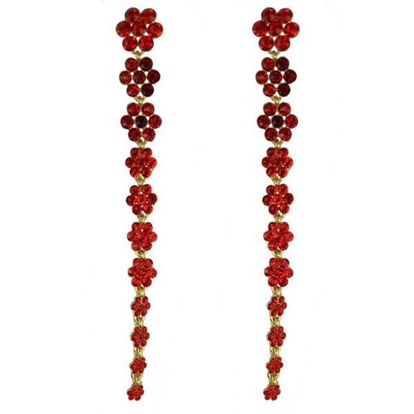 dangle & chandelier colorful red rhinestone long crystal drop earrings flower shaped for women bridal fashion jewelry pendientes mujer weddi, Silver
dangle & chandelier colorful red rhinestone long crystal drop earrings flower shaped for women bridal fashion jewelry pendientes mujer weddi, Silver