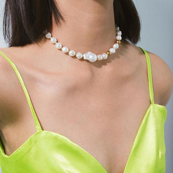 lacteo bohemian imitation pearl choker necklaces for women statement beach clavicle chain necklaces female accessories jewelry, Golden;silver
lacteo bohemian imitation pearl choker necklaces for women statement beach clavicle chain necklaces female accessories jewelry, Golden;silver