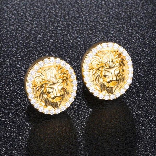 hip hop 1pair zircon micro paved lion iced out rhinestone cz stone round bling stud earring copper earrings for men jewelry, Silver
hip hop 1pair zircon micro paved lion iced out rhinestone cz stone round bling stud earring copper earrings for men jewelry, Silver