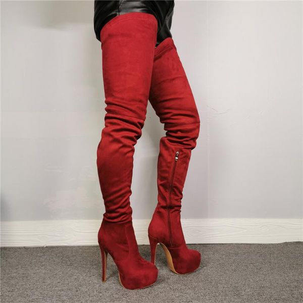 mkkhou fashion over-the-knee boots women 2020 winter new red round-head waterproof platform high-heeled boots women sizes 36-47, Black
mkkhou fashion over-the-knee boots women 2020 winter new red round-head waterproof platform high-heeled boots women sizes 36-47, Black