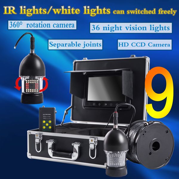 f08a fish finder black 360 degree rotation 36 leds 9inch tft color monitor ice fishing camera with deeply waterproof function
f08a fish finder black 360 degree rotation 36 leds 9inch tft color monitor ice fishing camera with deeply waterproof function
