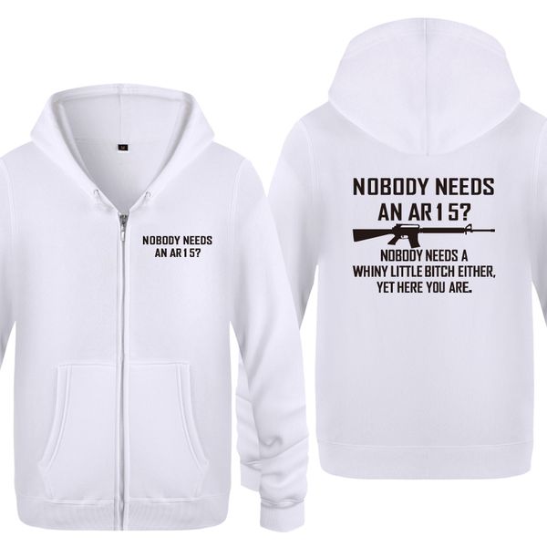 nobody needs an ar15 funny creative sweatshirts men 2018 mens zipper hooded fleece hoodies cardigans
nobody needs an ar15 funny creative sweatshirts men 2018 mens zipper hooded fleece hoodies cardigans