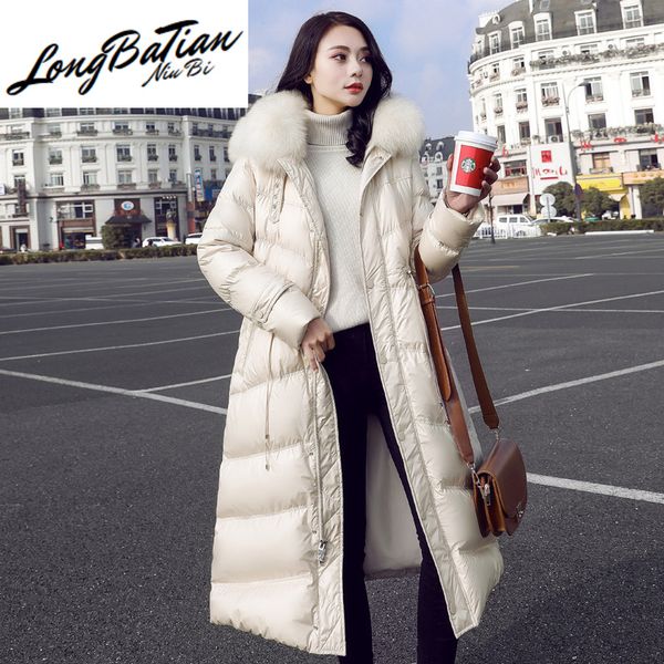 coat winter woman 90%white duck down jackets for female natural raccoon fur collar parkas women's long cloth ropa tn218, Black
coat winter woman 90%white duck down jackets for female natural raccoon fur collar parkas women's long cloth ropa tn218, Black