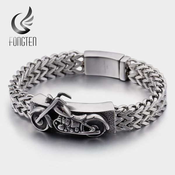 fongten retro mesh bracelet men stainless steel motorcycle biker charm man bracelets fashion jewelry, Golden;silver
fongten retro mesh bracelet men stainless steel motorcycle biker charm man bracelets fashion jewelry, Golden;silver