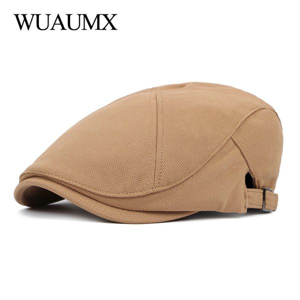 wuaumx new classic spring autumn berets hat men women breathable sun visors cap solid black beret herringbone flat cap casquette, Blue;gray
wuaumx new classic spring autumn berets hat men women breathable sun visors cap solid black beret herringbone flat cap casquette, Blue;gray