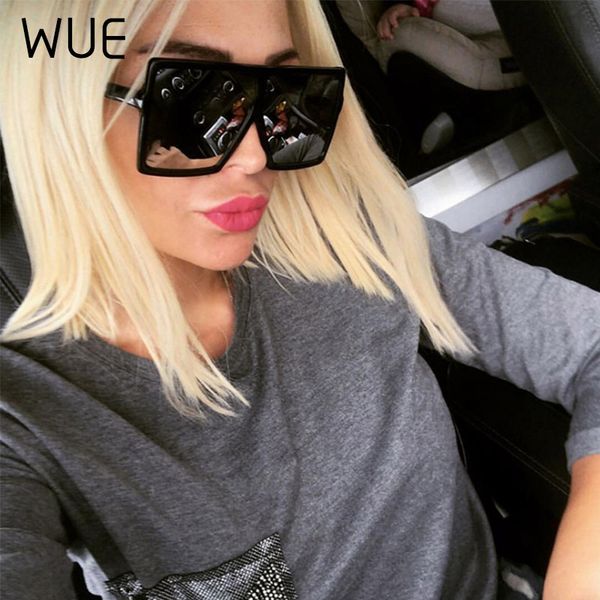 wue 2020 new fashion sunglasses women square big black sun glasses female mirror shades ladies lunette femme oculos, White;black
wue 2020 new fashion sunglasses women square big black sun glasses female mirror shades ladies lunette femme oculos, White;black