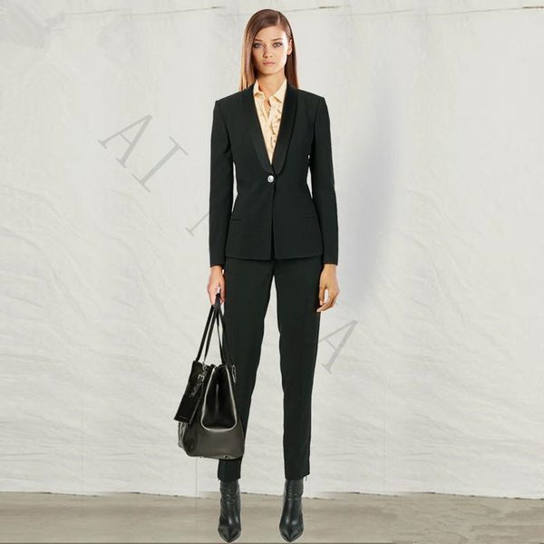 autumn winter professional pantsuits with jackets and pants office uniform ladies business women pant suits female trousers, White
autumn winter professional pantsuits with jackets and pants office uniform ladies business women pant suits female trousers, White
