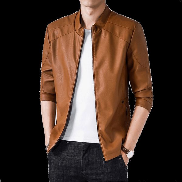 men's jackets pu leather jacket men winter casual stand man motorcycle vintage mens coat chaqueta hombre brown clothing, Black;brown
men's jackets pu leather jacket men winter casual stand man motorcycle vintage mens coat chaqueta hombre brown clothing, Black;brown