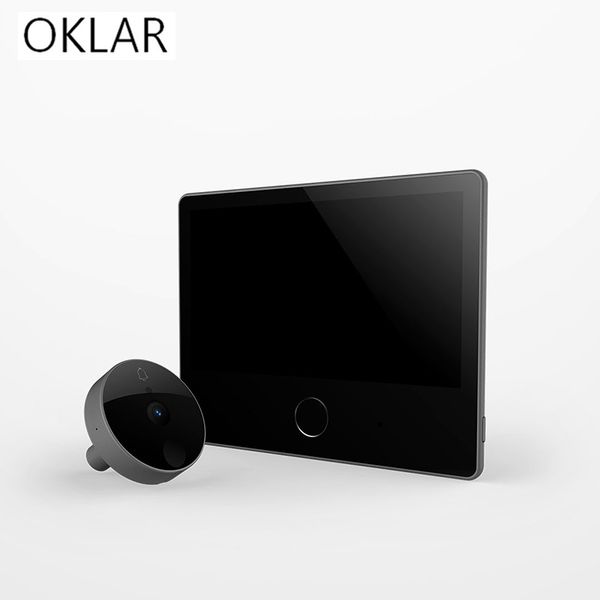 oklar wifi doorbell camera video-eye peephole mijia mihome smart cat eye for door outside wireless camera video recording
oklar wifi doorbell camera video-eye peephole mijia mihome smart cat eye for door outside wireless camera video recording