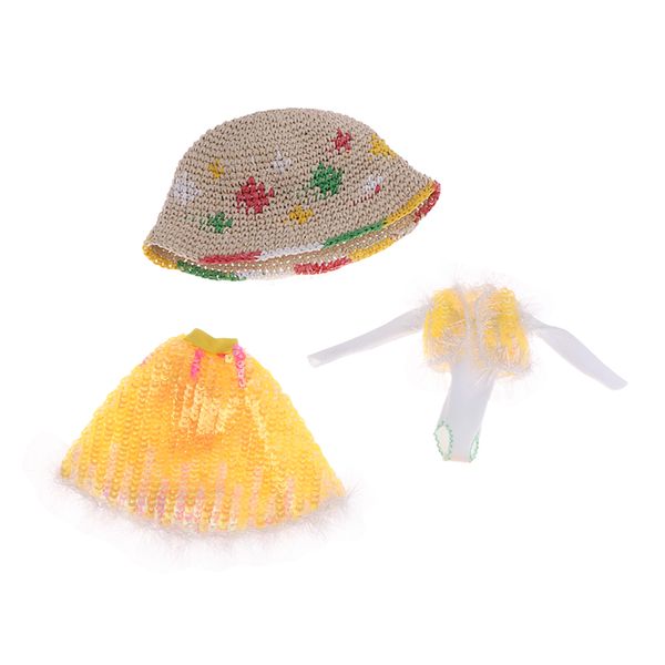 fashion doll dress jumpsuit hat set for blythe dolls dress up 12inch doll accessory (yellow
fashion doll dress jumpsuit hat set for blythe dolls dress up 12inch doll accessory (yellow