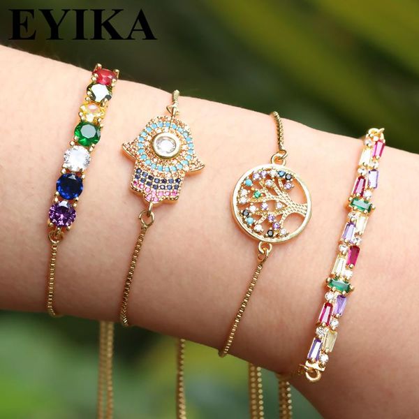 charm bracelets eyika rainbow color tree of life wristband bracelet women jewelry zircon with box chain bohemian beach hamsa bangle gold, Golden;silver
charm bracelets eyika rainbow color tree of life wristband bracelet women jewelry zircon with box chain bohemian beach hamsa bangle gold, Golden;silver
