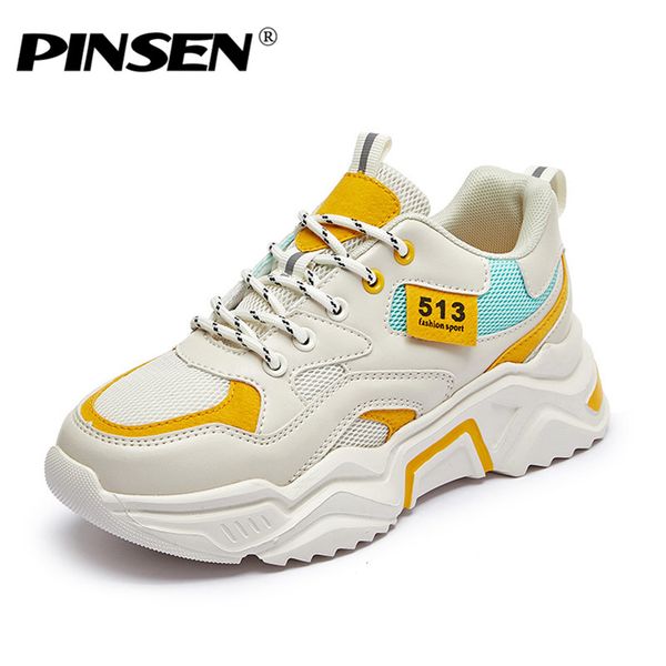 pinsen new summer fashion women flat platform shoes breathable casual shoes woman lace-up height increase chunky sneakers women, Black
pinsen new summer fashion women flat platform shoes breathable casual shoes woman lace-up height increase chunky sneakers women, Black