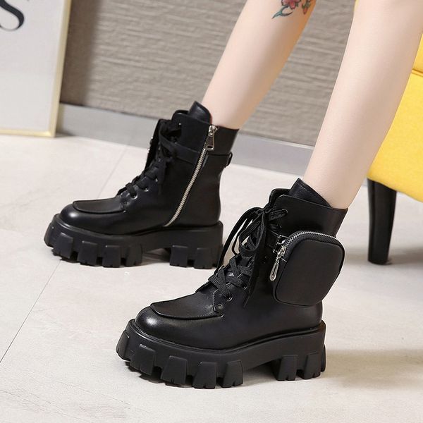 boots 2021 winter product pocket motorcycle women platform shoes lace up thick-soled black woman botas mujer
boots 2021 winter product pocket motorcycle women platform shoes lace up thick-soled black woman botas mujer
