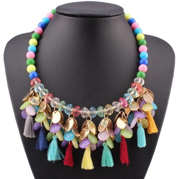 pendant necklaces 2021 arrival design fashion brand colorful necklace bead chain tassel chunky statement crystal for women, Silver
pendant necklaces 2021 arrival design fashion brand colorful necklace bead chain tassel chunky statement crystal for women, Silver