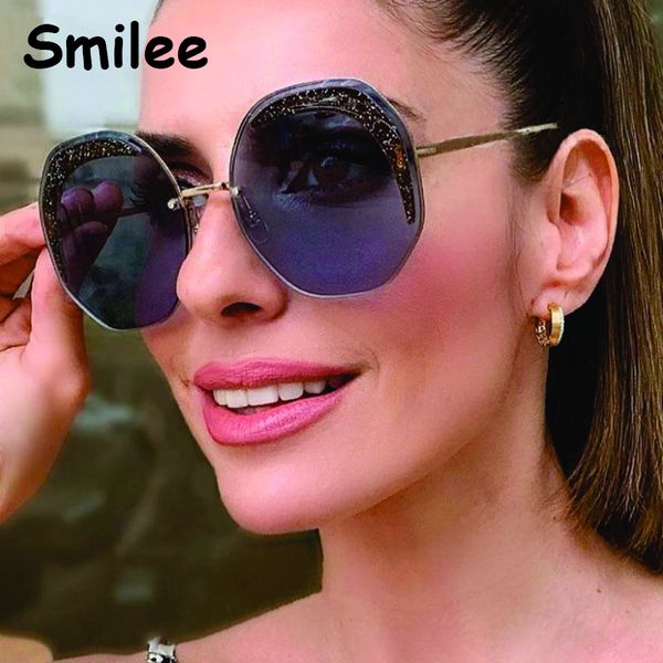 rimless glasses women luxury fashion shades giltter sticker large black tinted sunglasses 2020 summer trendy eyewear accessories, White;black
rimless glasses women luxury fashion shades giltter sticker large black tinted sunglasses 2020 summer trendy eyewear accessories, White;black