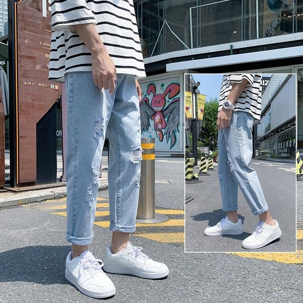 укороченные джинсы мужских рваных джинсов летнего jeanstrousers и jeansthin корейского стиля модный бренд потерять все-матч широкой ноги пря, Blue
укороченные джинсы мужских рваных джинсов летнего jeanstrousers и jeansthin корейского стиля модный бренд потерять все-матч широкой ноги пря, Blue