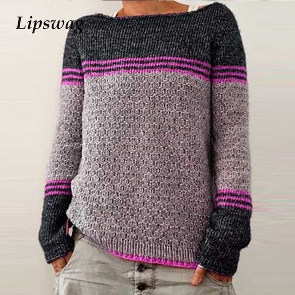 women's sweaters 2021 casual autumn long sleeve sweater women elegant o neck patchwork knit ladies slim fashion pullover streetwear, White;black
women's sweaters 2021 casual autumn long sleeve sweater women elegant o neck patchwork knit ladies slim fashion pullover streetwear, White;black
