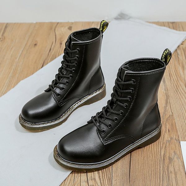 fashion boots women round toe medium tube thick heel ankle boots lace up solid colors plus size botas de mujer, Black
fashion boots women round toe medium tube thick heel ankle boots lace up solid colors plus size botas de mujer, Black