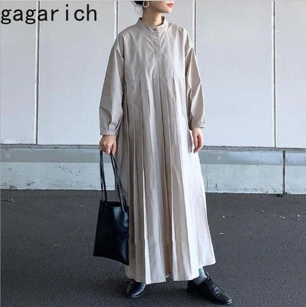 gagarich women dress japanese style 2020 autumn new solid color pleated long-sleeved dresses vintage vestido feminino, Black;gray
gagarich women dress japanese style 2020 autumn new solid color pleated long-sleeved dresses vintage vestido feminino, Black;gray