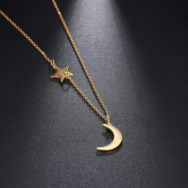 pendant necklaces fishhook star moon bohemia boho small gold color stainless steel gift for woman two double charm necklace jewelry, Silver
pendant necklaces fishhook star moon bohemia boho small gold color stainless steel gift for woman two double charm necklace jewelry, Silver