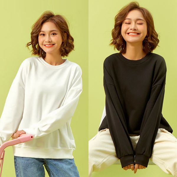 2020 coat sweater new solid color sweater women's autumn and winter loose korean style thin round neck hat-coat print 9i39z, Black
2020 coat sweater new solid color sweater women's autumn and winter loose korean style thin round neck hat-coat print 9i39z, Black