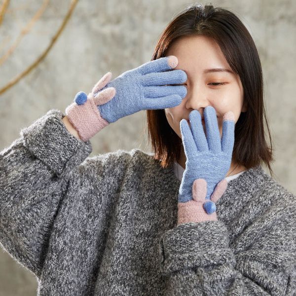 five fingers gloves winter touch screen cartoon women warm stretch knit mittens imitation full finger guantes female crochet thicken, Blue;gray
five fingers gloves winter touch screen cartoon women warm stretch knit mittens imitation full finger guantes female crochet thicken, Blue;gray