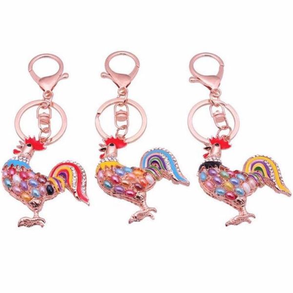 car styling cock key chain crystal rooster car keychain keyrings rhinestone bag purse pendant chicken key ring accessories, Silver
car styling cock key chain crystal rooster car keychain keyrings rhinestone bag purse pendant chicken key ring accessories, Silver
