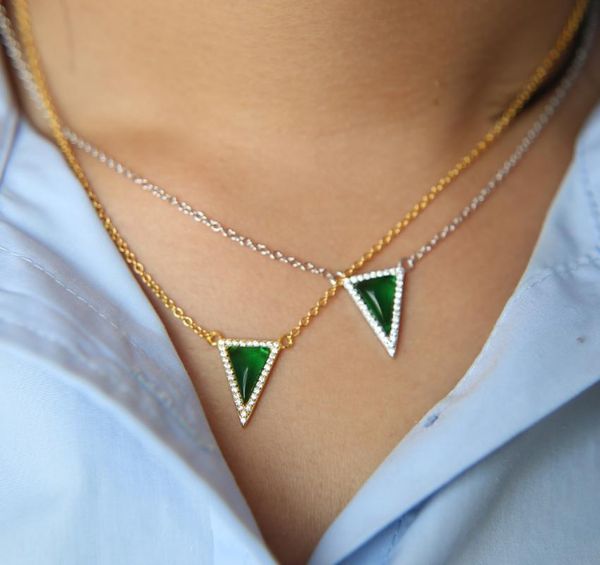 chains promotion 100% 925 sterling silver green stone triangle cz choker chain necklace
chains promotion 100% 925 sterling silver green stone triangle cz choker chain necklace