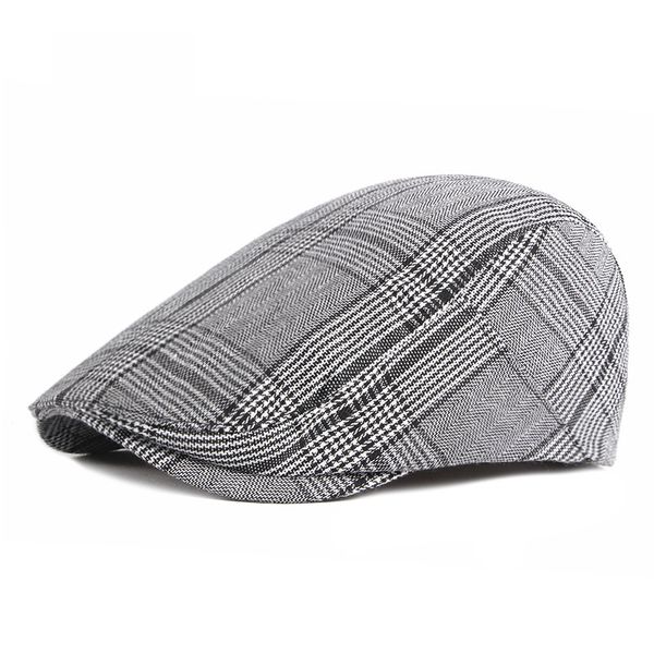 berets cotton blend men's plaid cap for men french flat casual women's sboy caps lvy peaked hat visors, Blue;gray
berets cotton blend men's plaid cap for men french flat casual women's sboy caps lvy peaked hat visors, Blue;gray