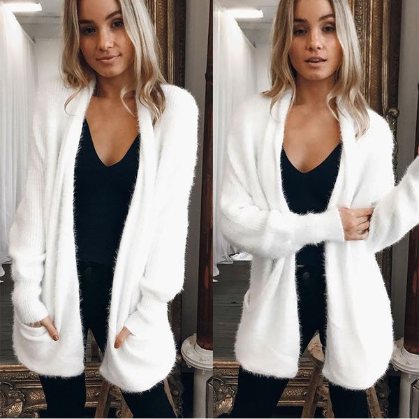 autumn jacket pockets coat white knitted cardigans open stitch coats and jackets women casual loose streetwear, Black;brown
autumn jacket pockets coat white knitted cardigans open stitch coats and jackets women casual loose streetwear, Black;brown