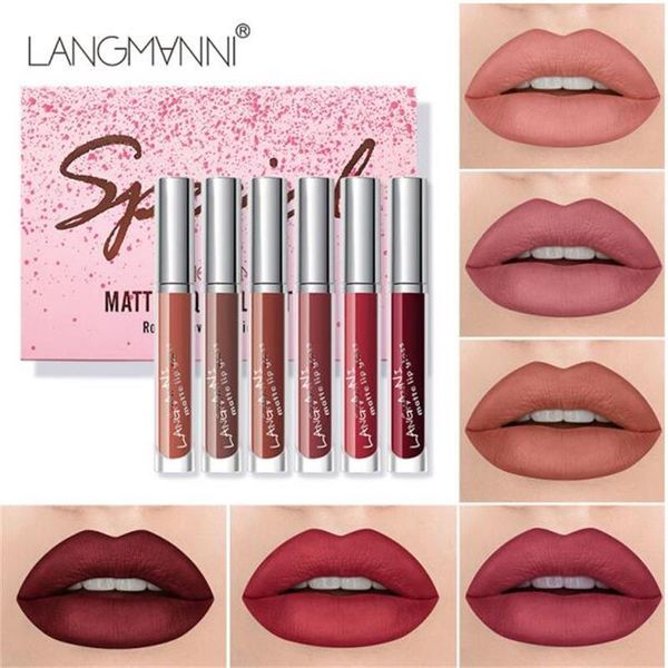 новое прибытие langmanni 6шт / комплект matte liquid lipstick водонепроницаемый продолжительный блеск для губ dhl бесплатная доставка
новое прибытие langmanni 6шт / комплект matte liquid lipstick водонепроницаемый продолжительный блеск для губ dhl бесплатная доставка